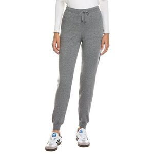 Incashmere Womens Wool & Cashmere-Blend Jogger Pant, Grey